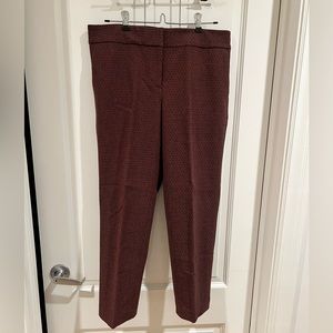 Ann Taylor Red/Black Capri Pants